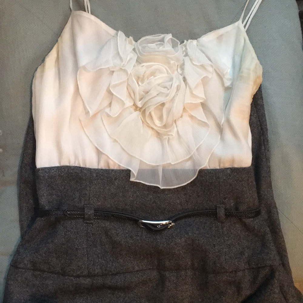 Black Halo Classic Belted Clover Sheath Dress